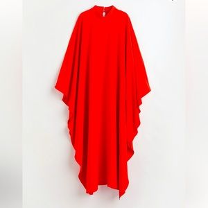 H&M LIMITED EDITION KAFTAN DRESS TUNIC MAX DRESS RED SMALL SIZE TIMITED